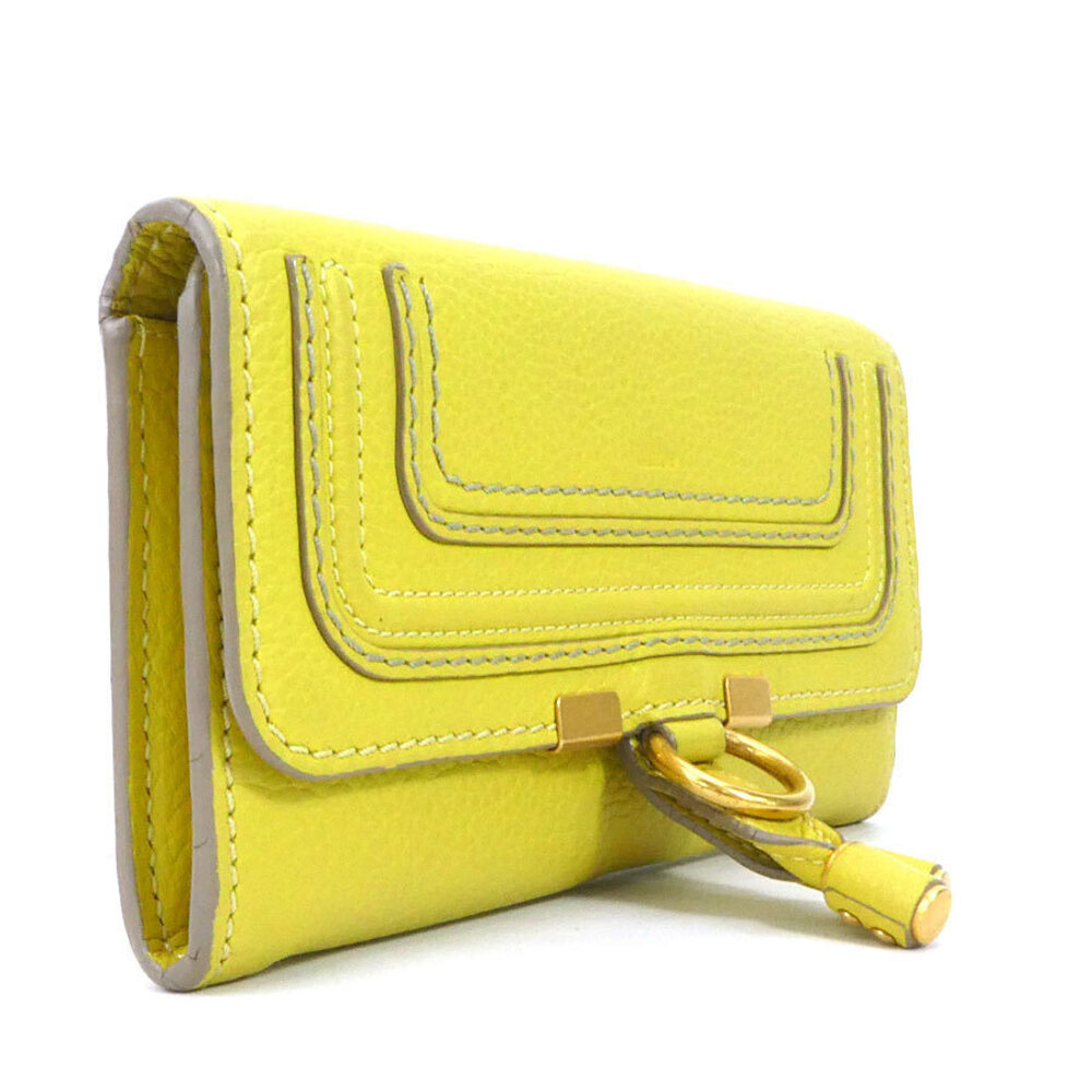 Chloe yellow long wallet leather Yellow